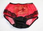 Erotisches Rotes Nylonh�schen Retro Style Small