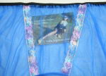Retro Style Sexy Blaues Nylon H�schen Large