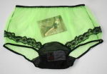 PIN UP Style Neon Gruenes Nylon H�schen 3XL