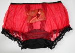 Heisses Rotes Pin Up Nylonh�schen 3XL