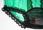 Pin Up Style Nylonh�schen Gr�n-Schwarz