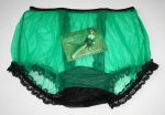 Pin Up Style Nylonh�schen Gr�n-Schwarz