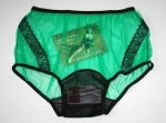 Retro Style Gr�n Nylon H�schen Large