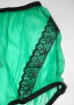 Retro Style Gr�n Nylon H�schen Large