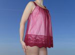 Nostaligisches Nylon Neglige� mit Slip Medium