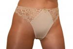 Slip-String Capri Retro Style mit Floraler Spitze