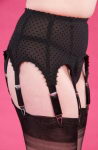 Sexy schwarzer Strumpfg�rtel mit 8 Haltern