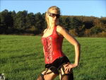 Echt Leder Corsage Schn�r Korsett