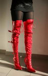 Sexy Overknee High Heels Rot Fetisch Gr.41