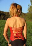 Echt Leder Corsage Schn�r Korsett
