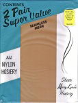 2 Paar alte US Nylon Strapsstr�mpfe US 10,5