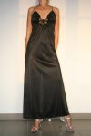 Vanity Fair Schwarzes Nostaligisches Nylon Negligee Gr. 38
