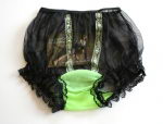 Schwarzes Nylon H�schen Sexy Vintage Style