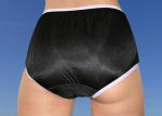 Sexy 100% Tricot Nylon H�schen Schwarz Small