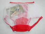 Retro Style Weisses Nylon H�schen PIN UP
