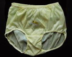 50/60er Nylon Panty PIN UP Yellow 100% Nylon XL