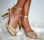Salsa Sandalette in Glitter Gold