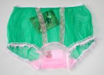 50/60er Style Nylon H�schen Gr�n XL