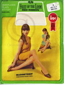 2 Paar Fruit of the Loom Strapsstr�mpfe Gr��e 8,5-9