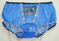 Retro Style Sexy Blaues Nylon H�schen
