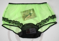 PIN UP Style Neon Gruenes Nylon H�schen 3XL
