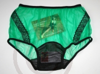 Retro Style Gr�n Nylon H�schen Large