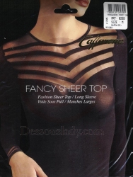 Sexy Transparentes Schwarzes Nylon Top 289