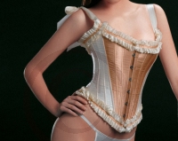 Vollbrust Korsett Corsage Satin mit String