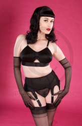 Sexy schwarzer Strumpfg�rtel mit 8 Haltern
