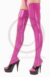 Tragebeispiel f�r Pink Latex Struempfe