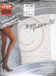 Nur die Musterstrumpfhose Gr. 44-46