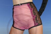 Vintage Retro Style Nylon H�schen Pink XL