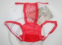Retro Style Weisses Nylon H�schen PIN UP