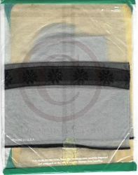 Vintage gl�nzende US Nylon Str�mpfe Gr. 8,5 Silber