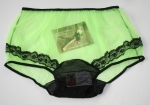 PIN UP Style Neon Gruenes Nylon H�schen 3XL