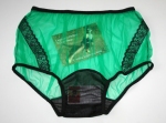 Retro Style Gr�n Nylon H�schen Large
