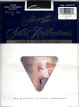 2 Pair Hanes Silky Stockings Silk Reflections Black